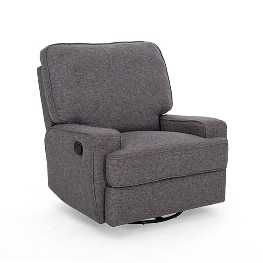 Sibyl Glider Recliner with Swivel, Traditional